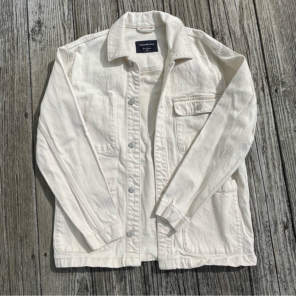 Men’s Abercrombie Chore Jacket Off-White
